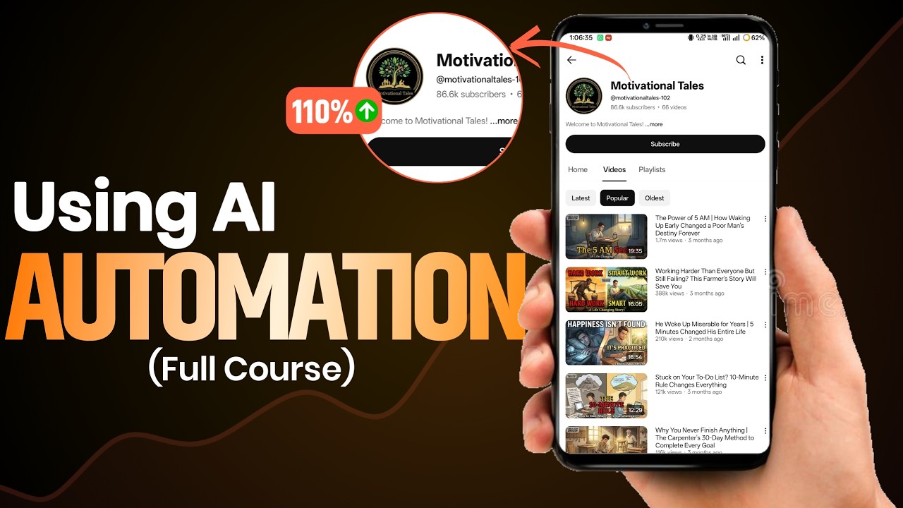 How I Automated My Entire YouTube Channel in 1 Hours - YouTube
