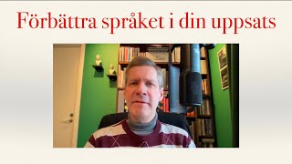 Förbättra språket i din uppsats