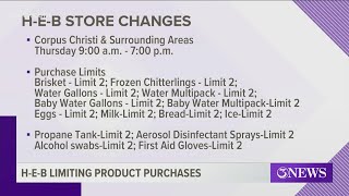 H-E-B puts temporary purchasing limits on products