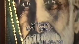 PAPAJI - Ask the right question - 29th June 1993