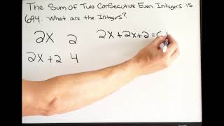 The Sum of Two Consecutive Even Integers - What are the Integers?