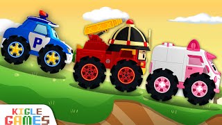 로보카 폴리 정비놀이 인기모음 | 경찰차 구급차 소방차 중장비 세차 놀이 | 키글 게임 | KIGLE GAMES