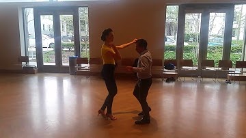 Salsa On2 Intermediate Turn Pattern Combo Partnerwork by Sergio and Sheena #67