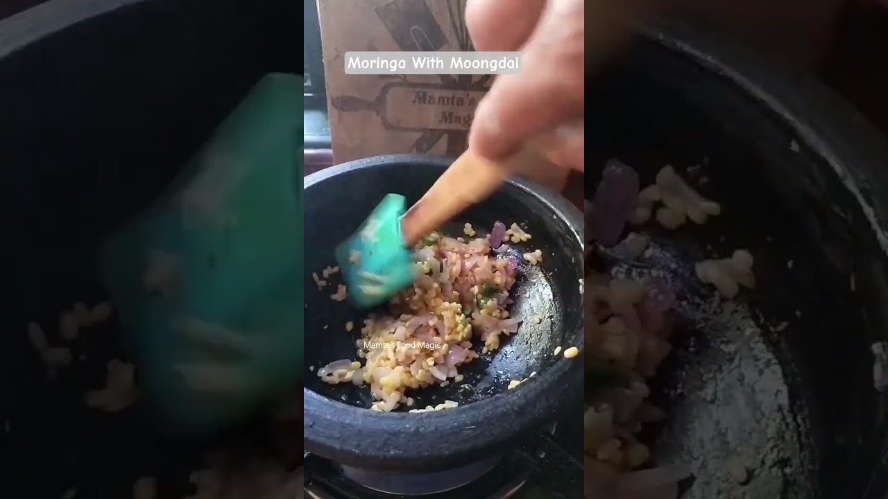 Moringa With Moongdal / Sahjan Ke Patte Ki Sabzi 