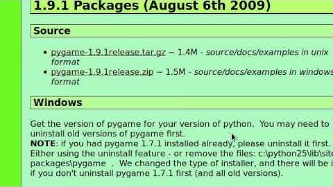 Python [pygame] 00 Installing pygame