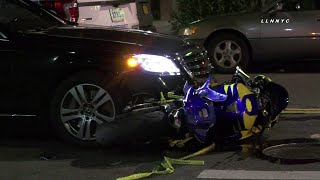 Police Car vs Motorcycle, Critical | Metropolitan & Driggs, Brooklyn