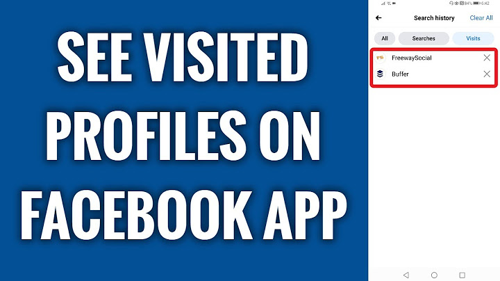 How to see whose profile i viewed on facebook