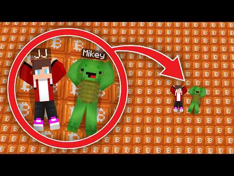 JJ and Mikey Mined a LOT OF BITCOINS in Minecraft !? Maizen