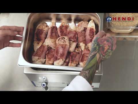 Аппарат Су-вид Hendi Kitchen Line GN 1/1 1200 Вт 34х54х25 см с сливным краном 238912, видео 1