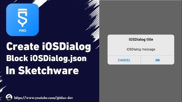 Creating an iOS-style Dialog on Android App using Sketchware.