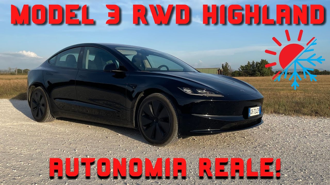 Model 3 RWD Highland - Prova di autonomia estiva⚡️Lampi di Tesla on the road