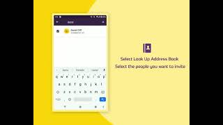 Invite user from the mobile app