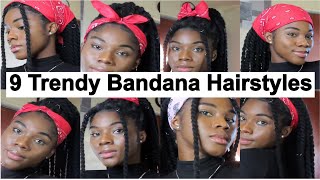 TRENDY WAYS TO STYLE BANDANA AND BOXBRAIDS