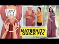 Maternity Alterations on a Formal Dress | Upsizing A Zipper Quick Fix