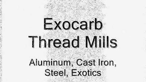 Threading OSG EXOCARB® Thread Mill OSG
