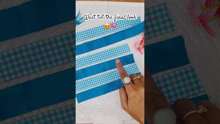 🎀 Blue gingham bow magic ✨ #handmadebow #handmade #hairaccessories #bowclips #youtubeshorts #diy