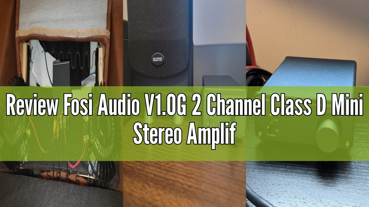 Amplificatore Stereo Fosi Audio V1.0G Classe D &ndash; 50Wx2 Con Uscite A Banana, Per Casa O Auto