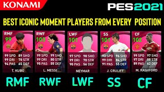 Best Iconic Moment Players From Every Position In Pes 2021 Mobile | Part-2