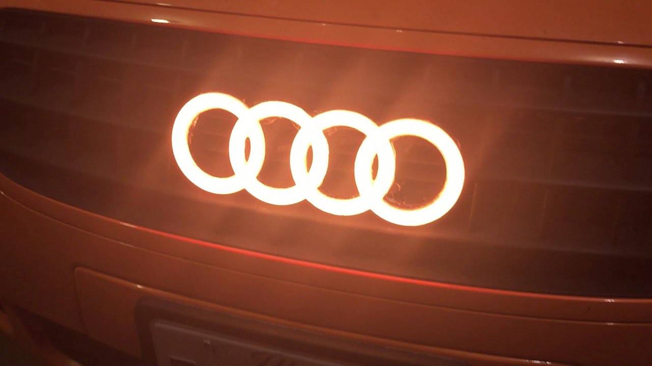 Audi glowing logo rings..YES these are RGB let's... YouTube
