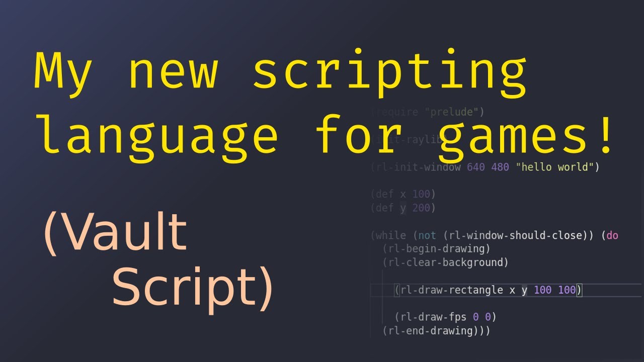 I made a scripting language for games! - YouTube