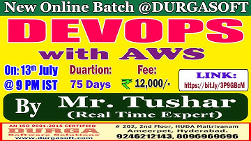 DEVOPS with AWS Online Training @ DURGASOFT