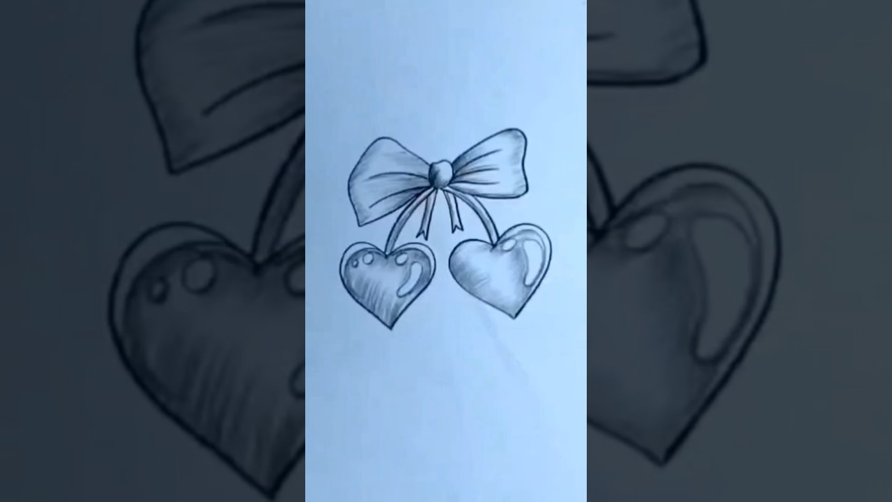 Cute Love Hearts ❤️🎀 | Easy Heart Drawing 