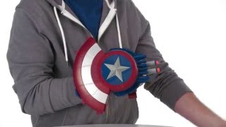 Marvel Captain America Civil War Hasbro Blaster Reveal Shield Product Demo