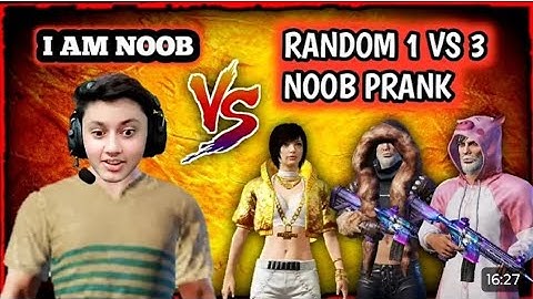 🔥CONQUEROR RANDOM🥵 PLAYER NOOB😱 PRANK 2 vs 2 m416😤 challenge #noobprank #pubgmobile #2v2 #room #pubg