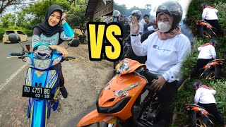 BIDADARI DRAG BIKE WIWIANISAA VS ANANDA LOS FINISH SAMPE² CRASH