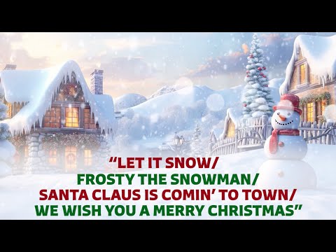 Lee Greenwood - Holiday Medley LYRIC VIDEO