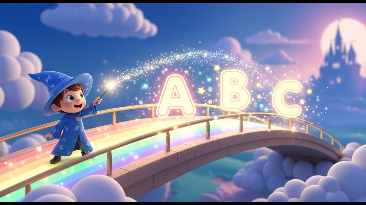 魔法の虹のABC 🌈🔤 | 子ども英語学習 | アルファベットソング - YouTube