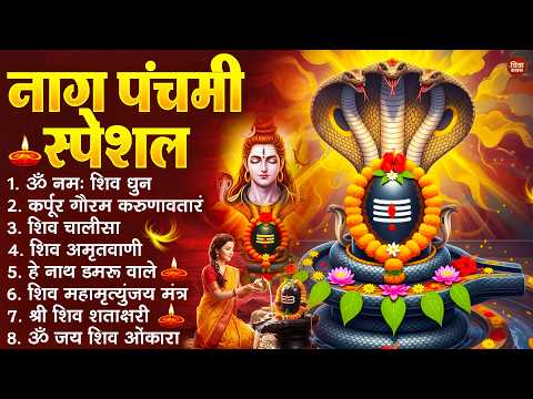 नाग पंचमी स्पेशल भजन : ॐ नमः शिवाय, कर्पूर गौरम करुणावतारं, शिव अमृतवाणी, शिव चालीसा,ॐ जय शिव ओंकारा