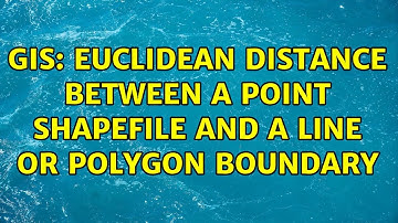GIS: Euclidean distance between a point shapefile and a line or polygon boundary
