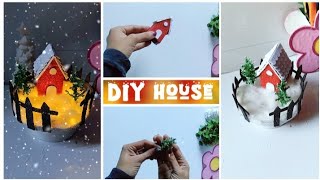 Christmas Mini Model For School Project Cute Mini House Winter House