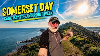 Somerset Day, Sand Bay To Sand Point Walk. Near Weston Super Mare.
