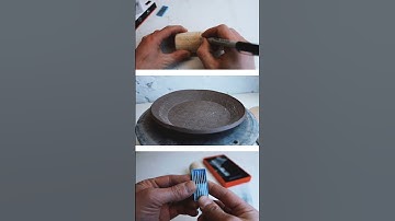 Check out how I made this clay texture roller and plate! Full video on channel. #myermade #culiau