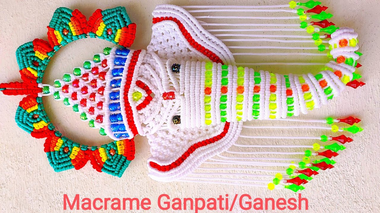 Macrame New Ganesha / Ganpati ji || मैकरम गणेश / गणपति जी Wall Hanging Tutorial