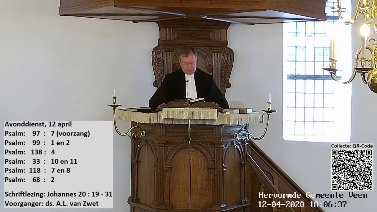 Live stream HGV - Avonddienst 12 apr 2020 - ds. A.L. van Zwet (Putten