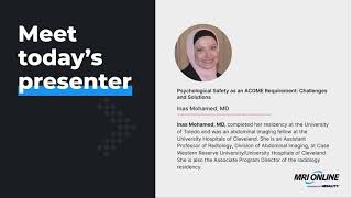 Psychological Safety as an ACGME Requirement - Challenges and Solutions with Dr. Inas Mohamed @MedalityHQ