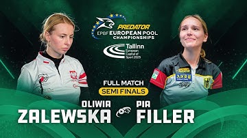 FILLER vs ZALEWSKA ▸ Straight Pool ▸ 2025 PREDATOR EUROPEAN Pool Championships