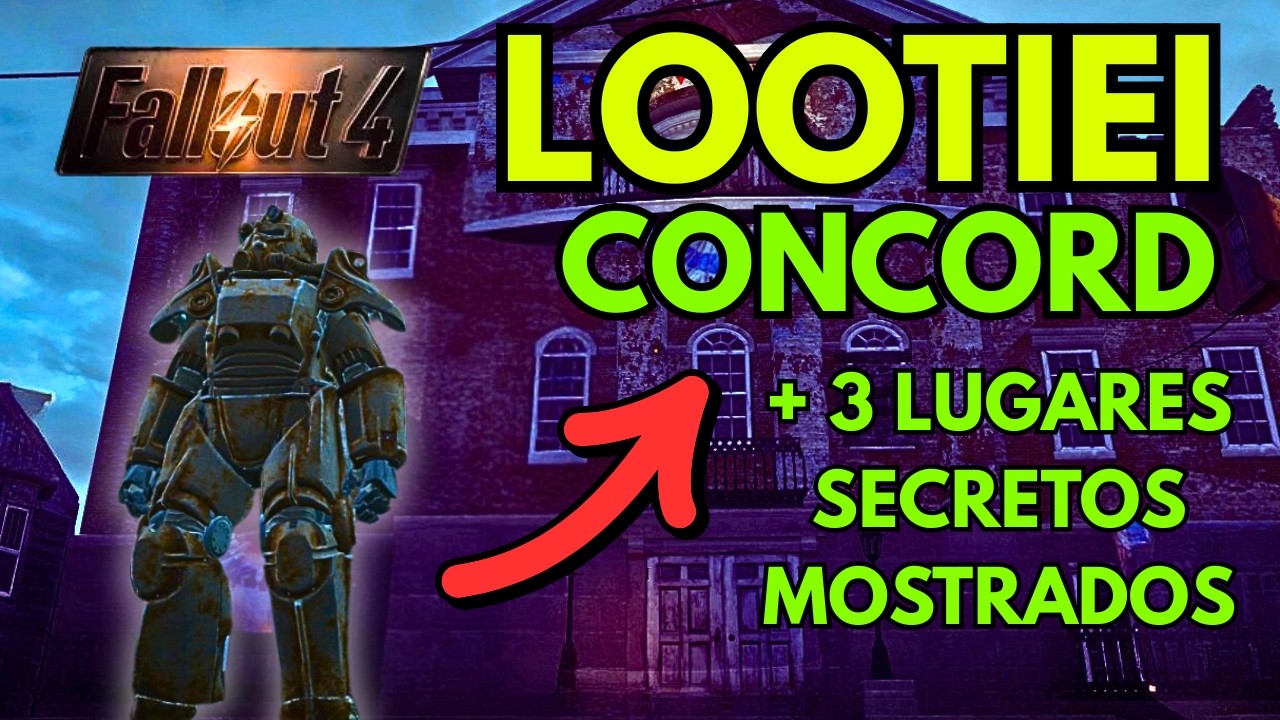 Lootiei Toda a Cidade de CONCORD em FALLOUT 4 + 3 Lugares SECRETOS
