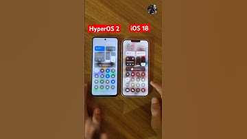🔥HyperOS 2 VS iOS 18 #hyperos2 #ios18 #viral #ytshorts #trending #iphone #xiaomi14series
