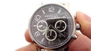 Montblanc Timewalker 36062 w/ black and silver dial