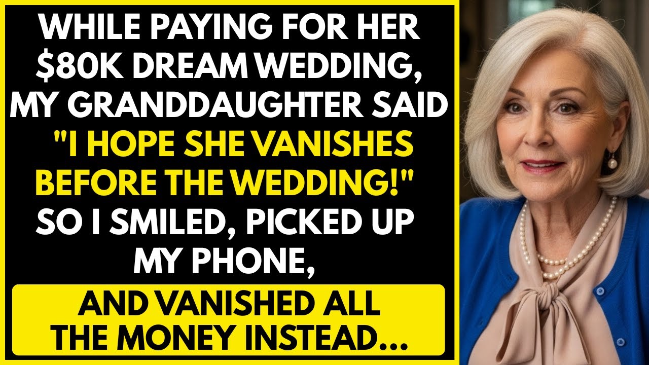 While Paying For Her Dream Wedding, My Granddaughter Wished I'd Vanish—So I Vanished My Money too