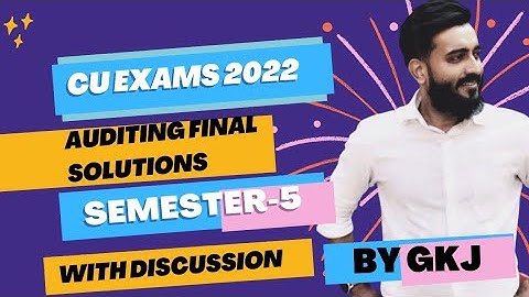 Audit final suggestions By GKJ