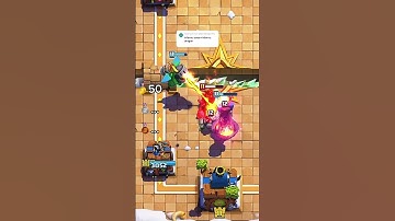 DEFEND THIS PUSH WITH THE LOWEST ELIXIR POSSIBLE 😳 #clashroyale