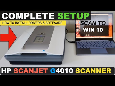 HP ScanJet G4010 Setup, Install Driver & Software Windows Laptop, Scanner Setup & Scanning Review.