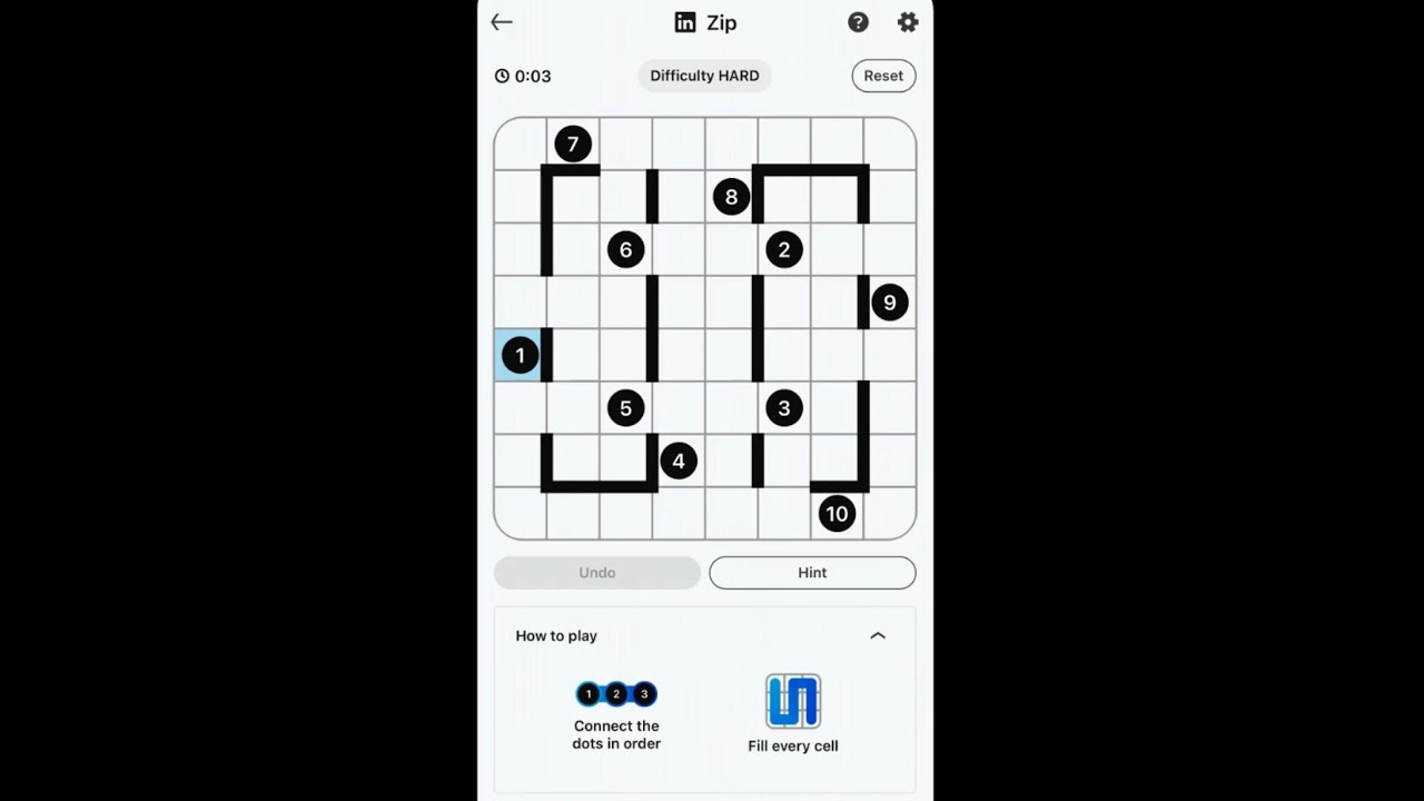 Zip Answer Today Linkedln Zip Answer Today 355 | 7 March Zip Answer| LinkedIn Zip Puzzle ...
