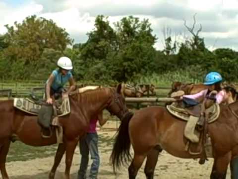 EMILY AND ASHLEY: FIRST HORSE BACK RIDING...