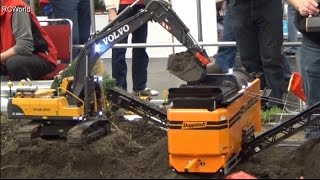 RC Construction Site Baustelle Brückenbau ♦ Intermodellbau Dortmund 2015 Modellbaumesse